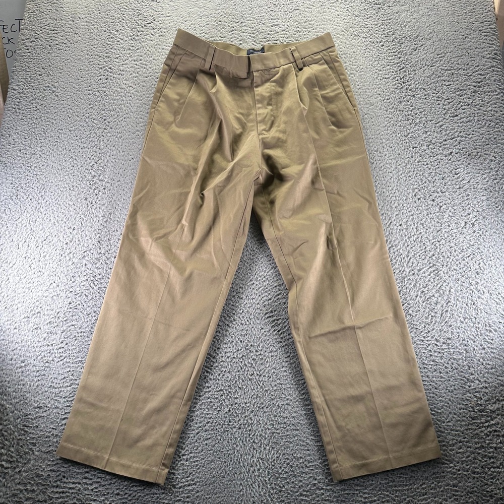 Dockers D3 Pant Mens 33x30 Brown Cotton Khakis Straight Leg Classic Workwear